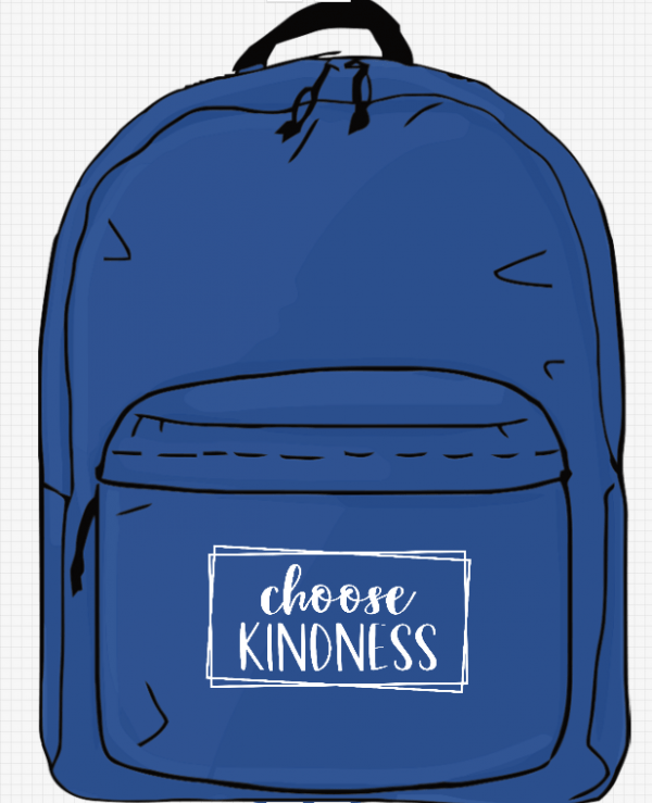 Rugtas royal blue kindness