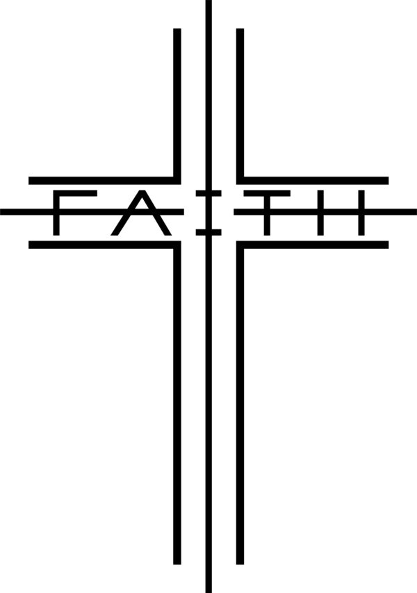 Kruis geloof ontwerp