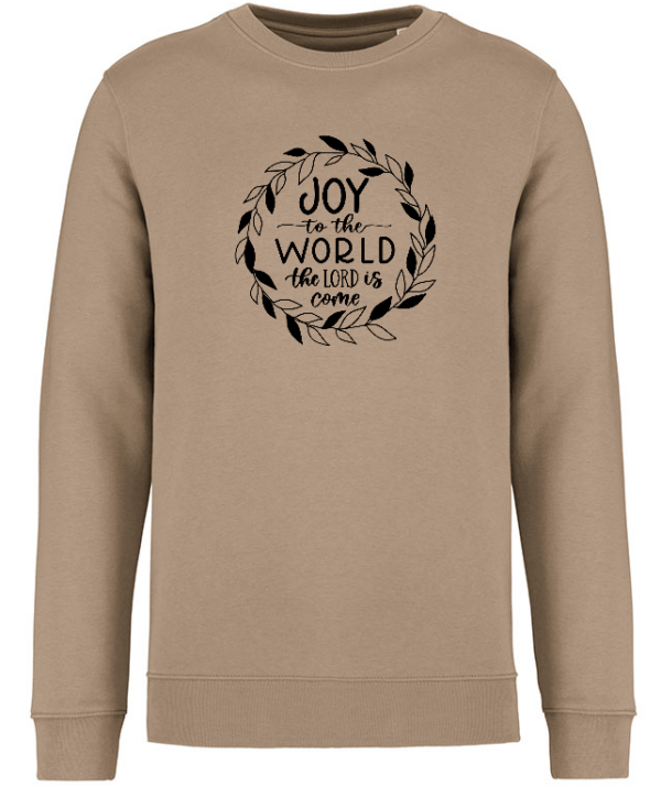 dames kerst trui sand joy to the world