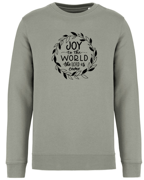 dames kerst trui sage joy to the world