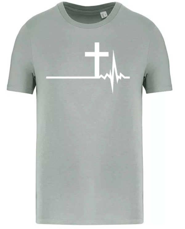 heartbeat with cross