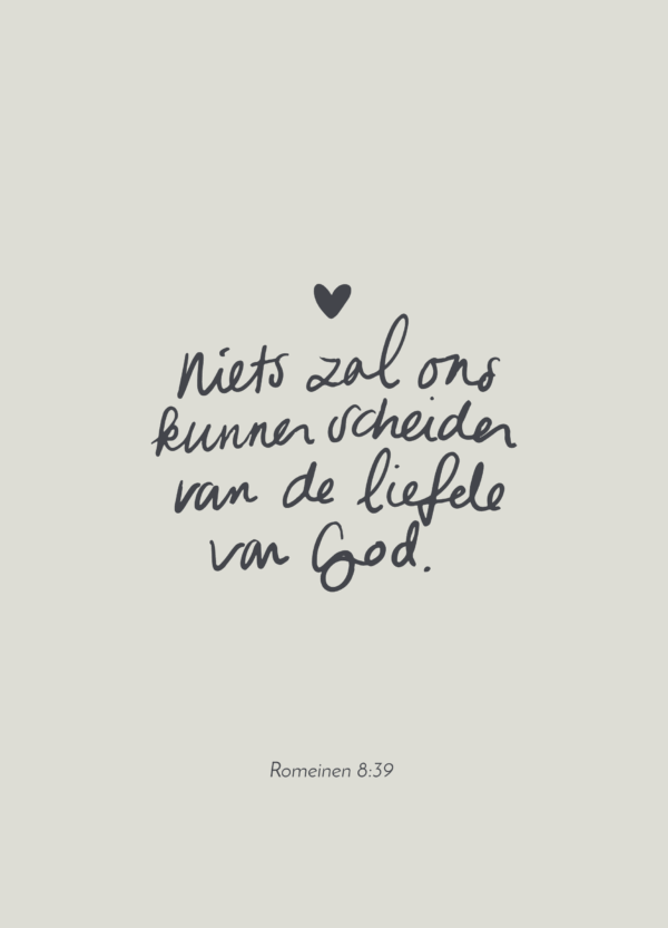 POSTER NIETS KAN ONS SCHEIDEN
